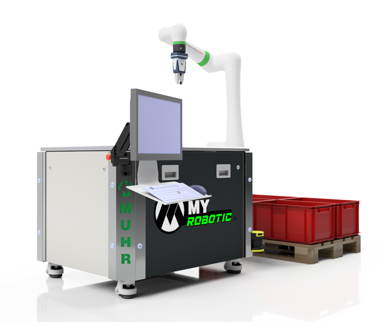 Modulare Roboterzelle Cobot-System für industrielle Plug-and-Play Automation