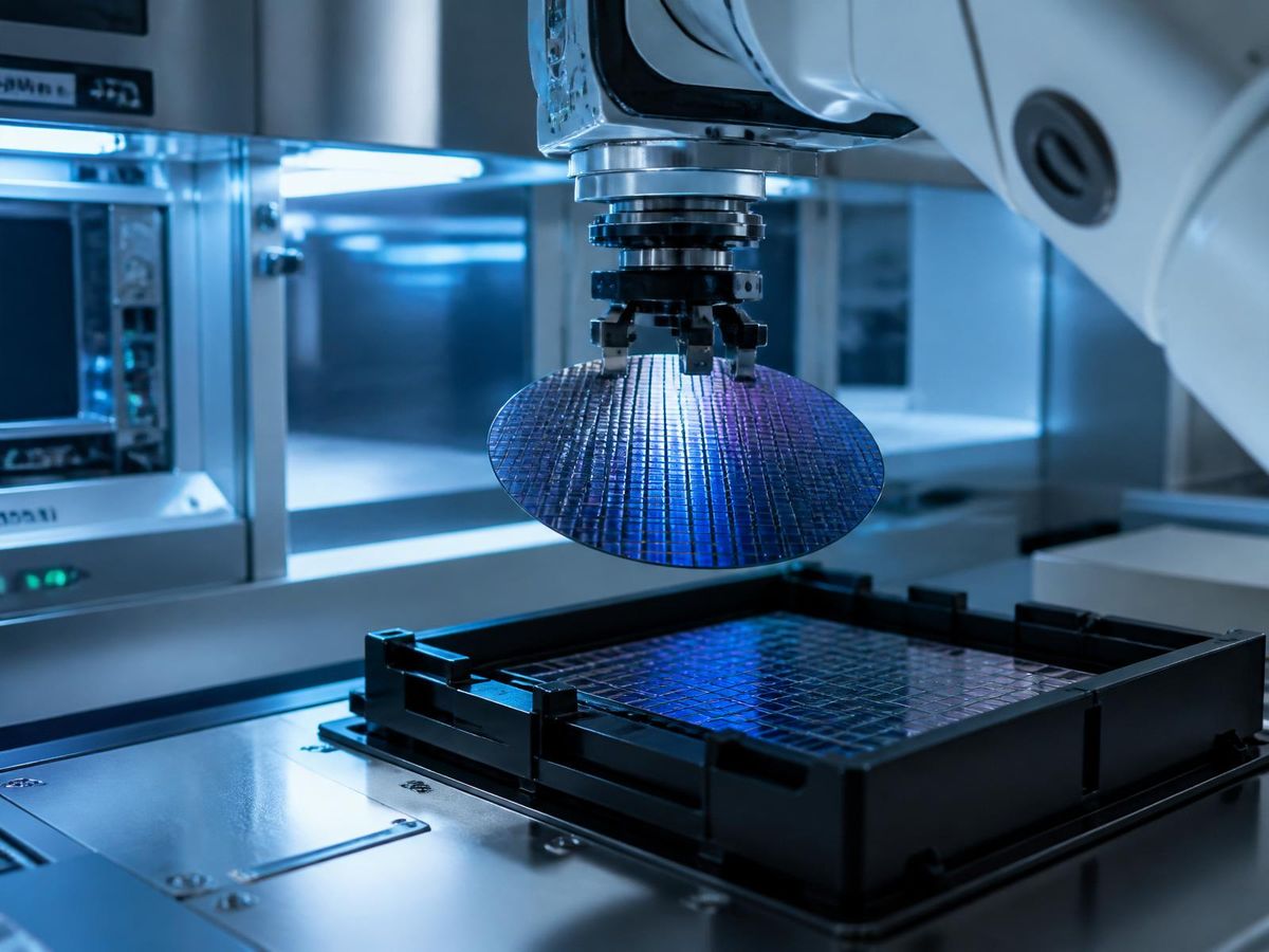 ESD-geschützte Roboterzelle für Wafer Handling in der Halbleiterproduktion