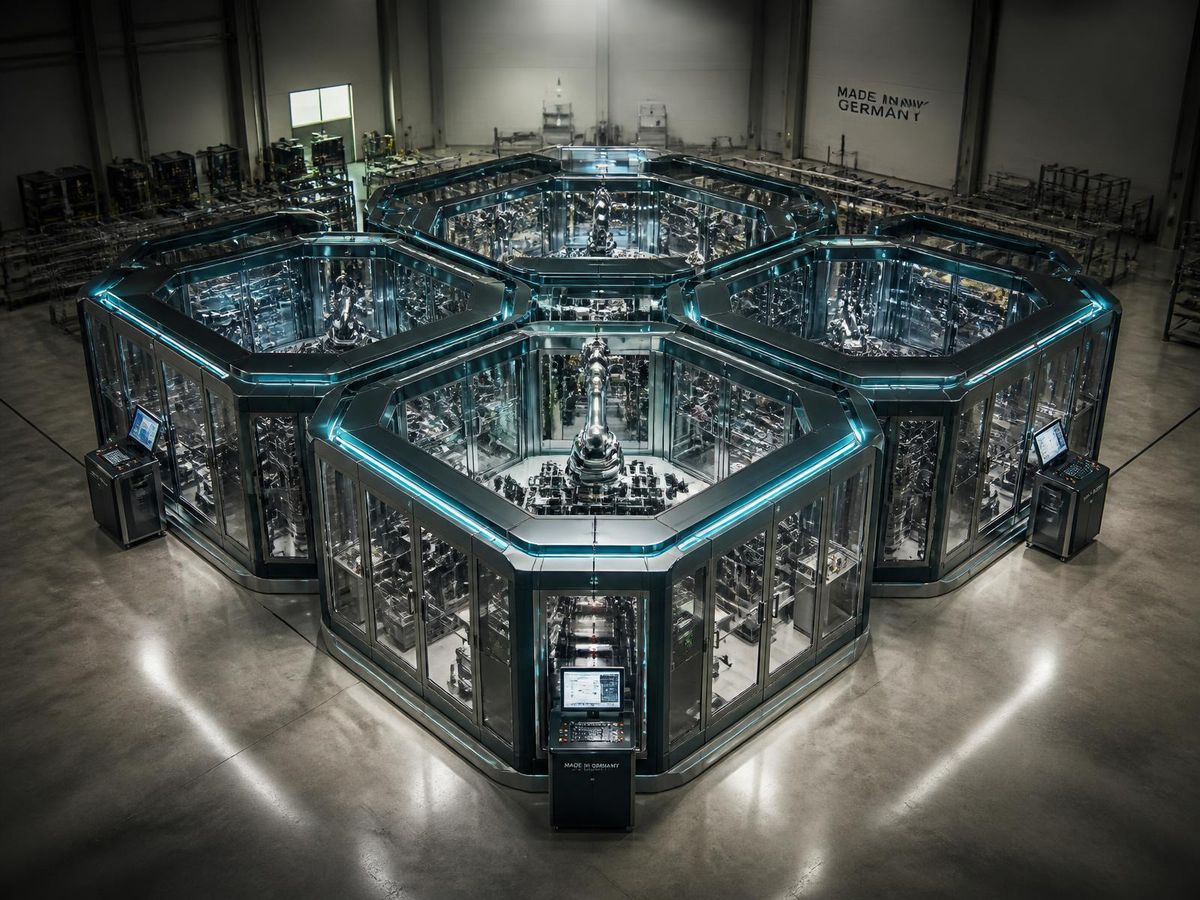 Modulare Roboterzellen von MY ROBOTIC – 8 standardisierte Module in Halle