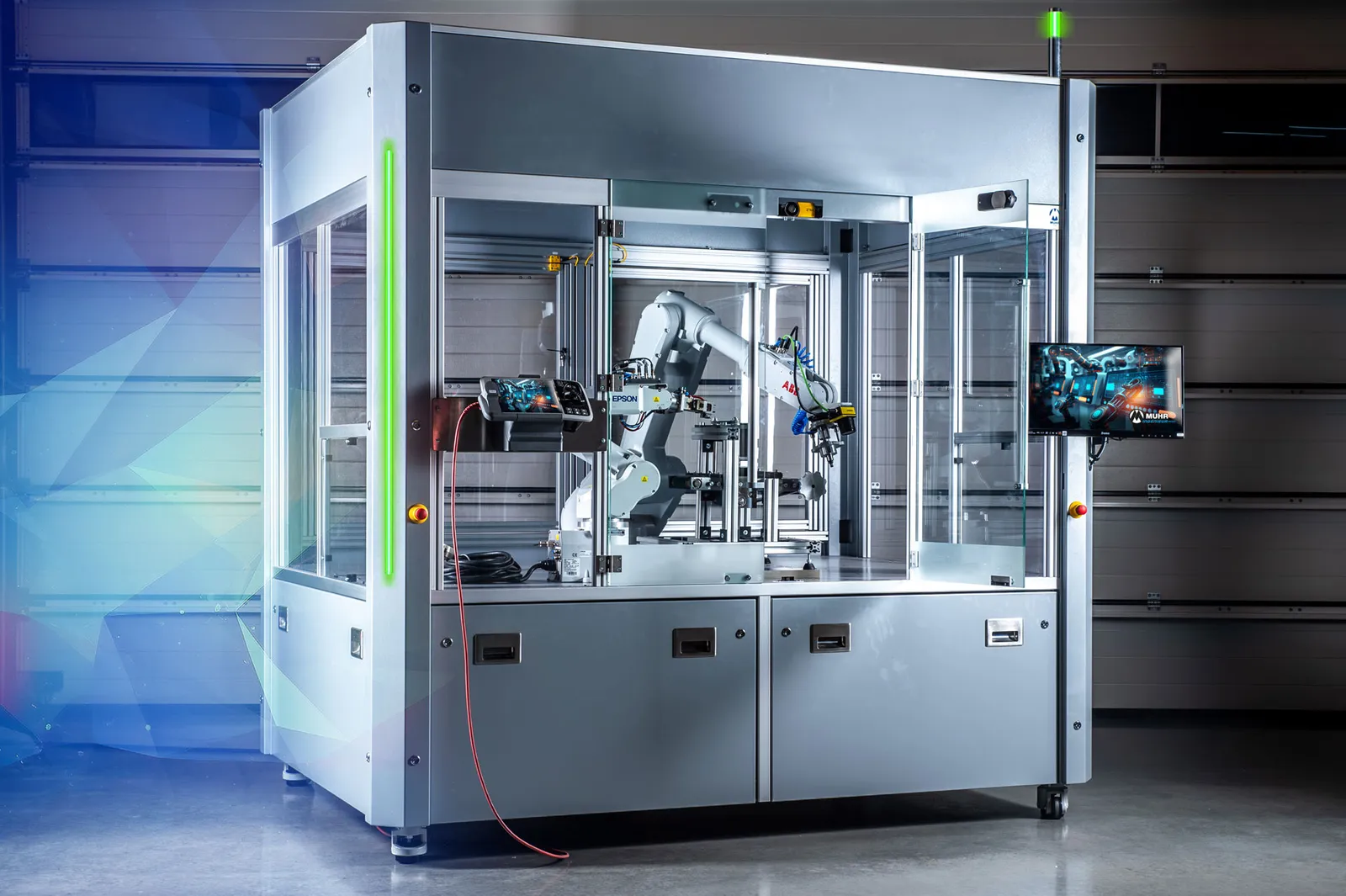 Reale Roboteranlage aus Fertigung und Montage der IB Muhr GmbH