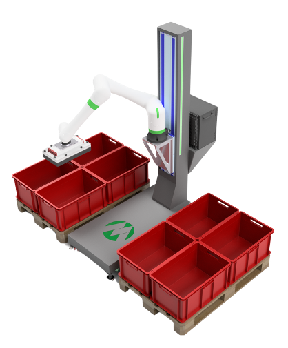 Tray Handling Roboter für automatisches Tray Loading